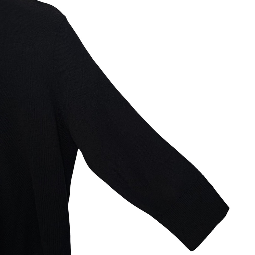 Kate Spade Embellished Floral Cardigan Black White Beaded Statement L - Picture 8 of 10